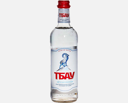 Минеральная вода Тбау без газа, 0,5л ст/бут